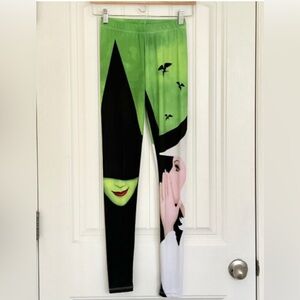 Official Wicked Broadway Merch -Graphic Color block Tights/leggings (L)